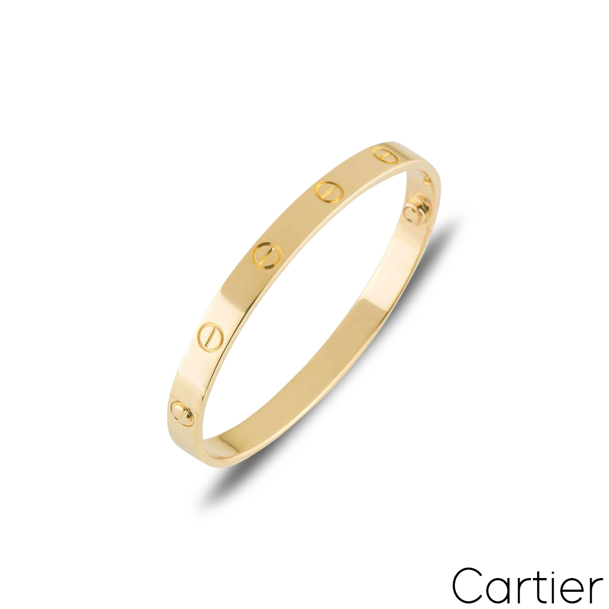 Cartier Yellow Gold Plain Love Bracelet Size 17 B6035517 Cartier Yellow Gold Plain Love Bracelet Size 17 B6035517